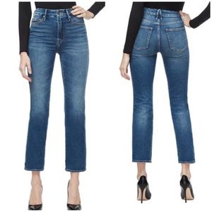 Good American Good Curve High Waist Straight Jeans